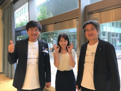 (左から桜井 進氏、篠崎 菜穂子氏、根上 生也教授)