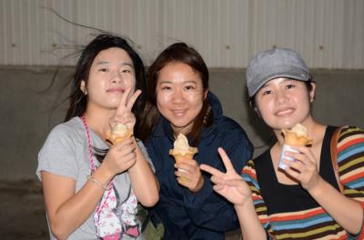 しょうゆソフトクリーム美味しかったです! Tasting soy sauce taste soft ice creams