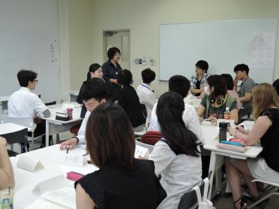 YNU留学生と一緒に日本語の授業を受けました