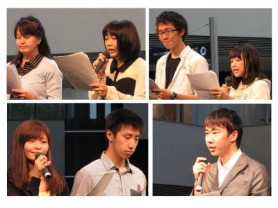 横浜国立大学フェリス女学院大学放送研究会(http://ynuferris-hk.net/)の皆さん