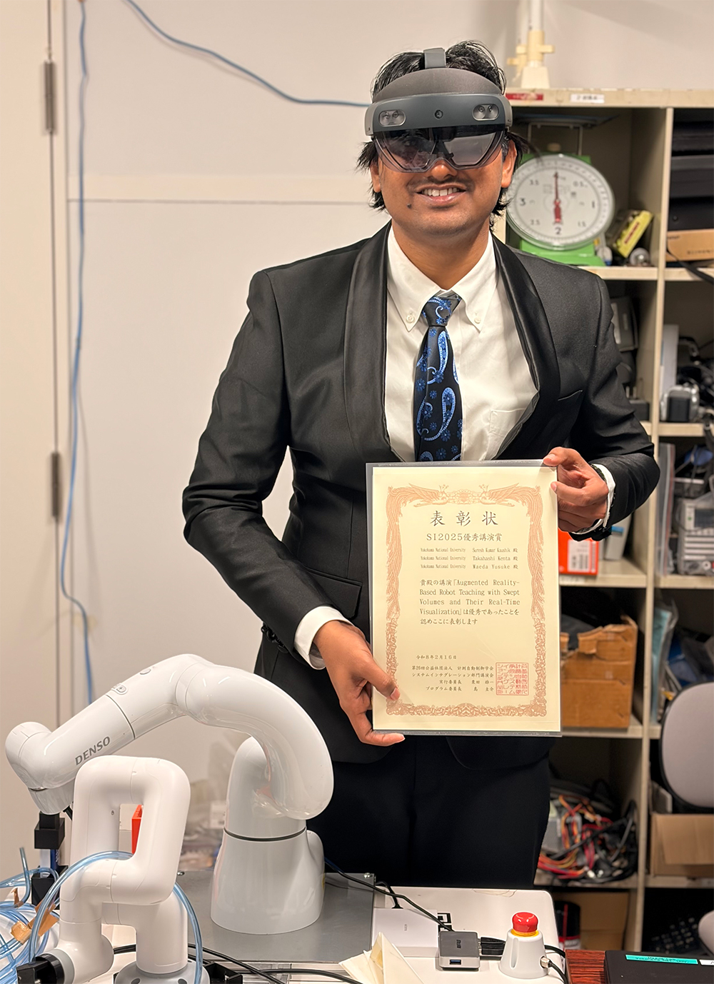 受賞者のKaushik Suresh Kumarさん