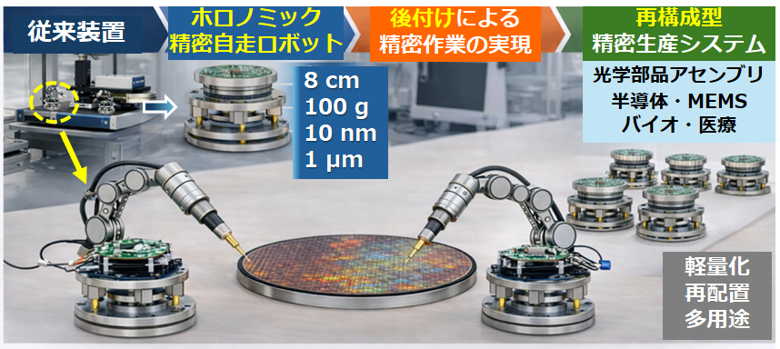 （図）精密群ロボット「デスクトップ・ファクトリー」
