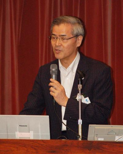 佐土原学部長による学部概要説明