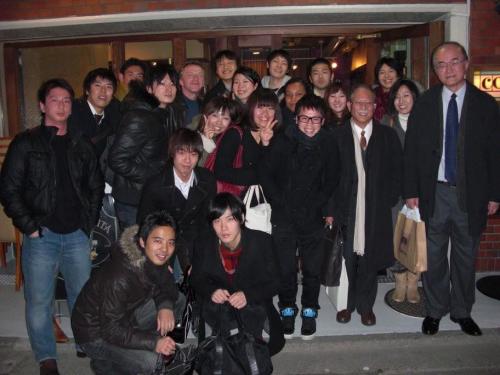 Party-goers at the Euro-Japan Dialogue 5-year reunion