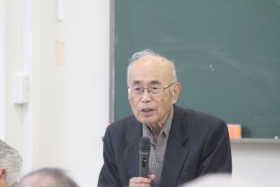 名教自然について語る村松四郎氏