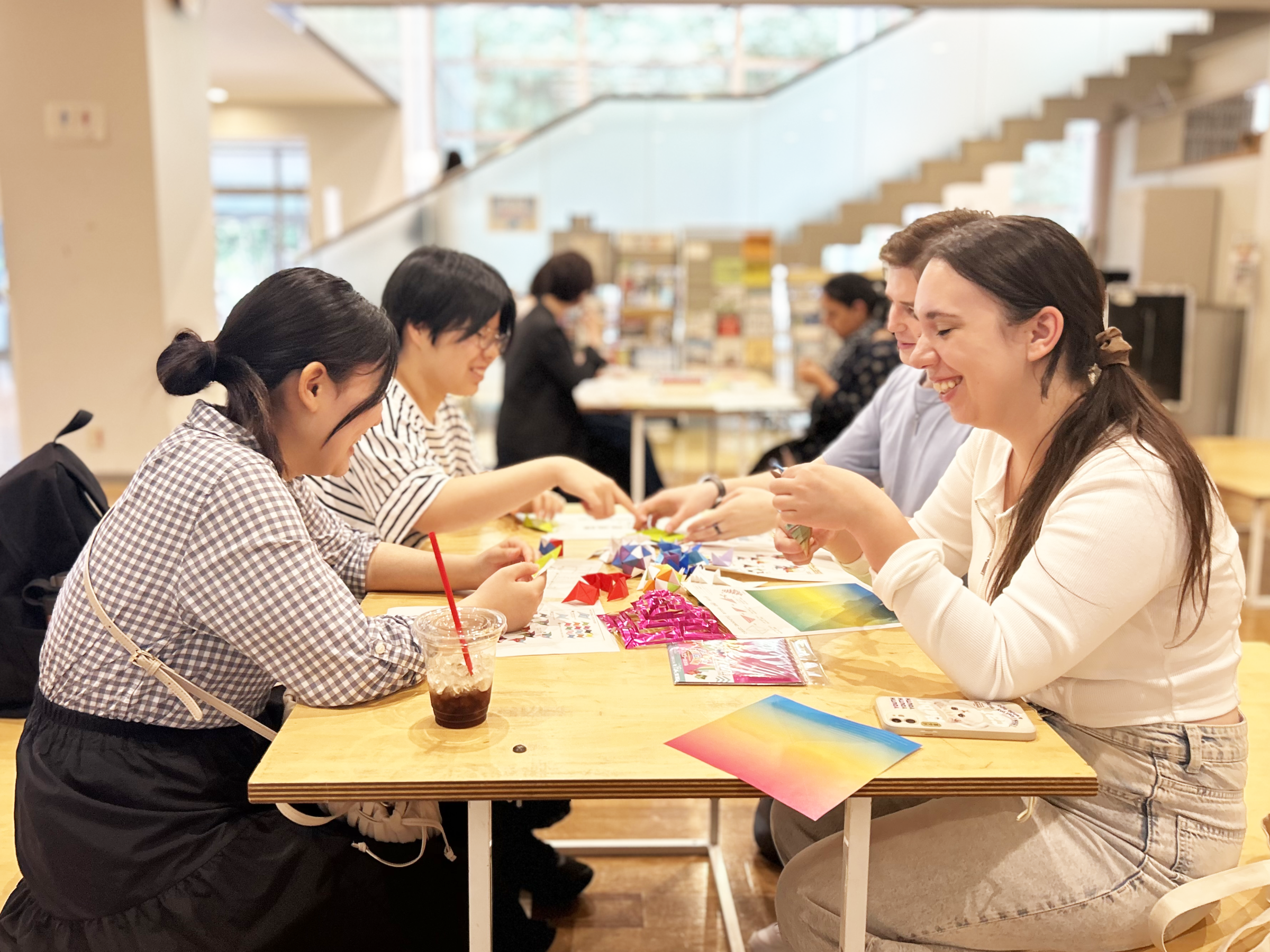 Scenes from the Origami Workshop