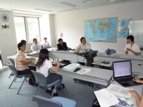 Trainees attending a lecture at JICA Yokohama