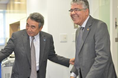 President Suzuki (Left) and President Dourado