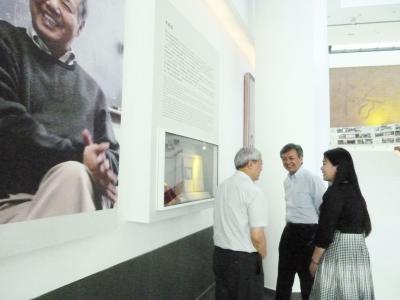 Observing in the newly opened library