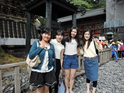 Students at Nikko Toshogu Shrine