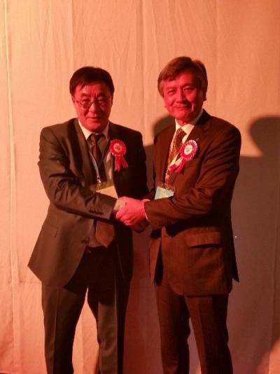 YNU President Hasebe and NMA President Galbadrakh 