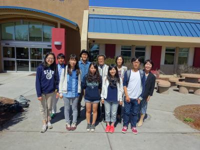 YNU Summer Intensive English Camp members at California State University, Monterey Bay