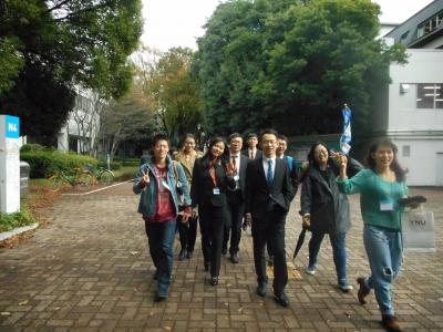 Enjoying a campus tour