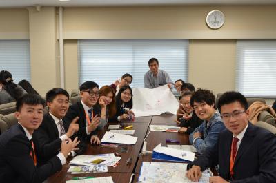 Students at the discussion table