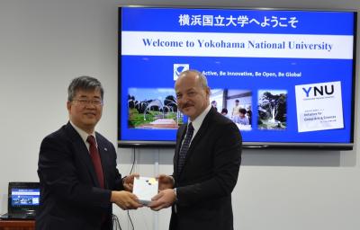 Right) Ambassador Tomáš Dub Left) Executive Director Fumihiko Nakamura
