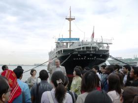 Prof. Ikeda’s welcome speech: “Your power has blown away the rain clouds...!”