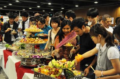 Participants enjoyed a variety of foods