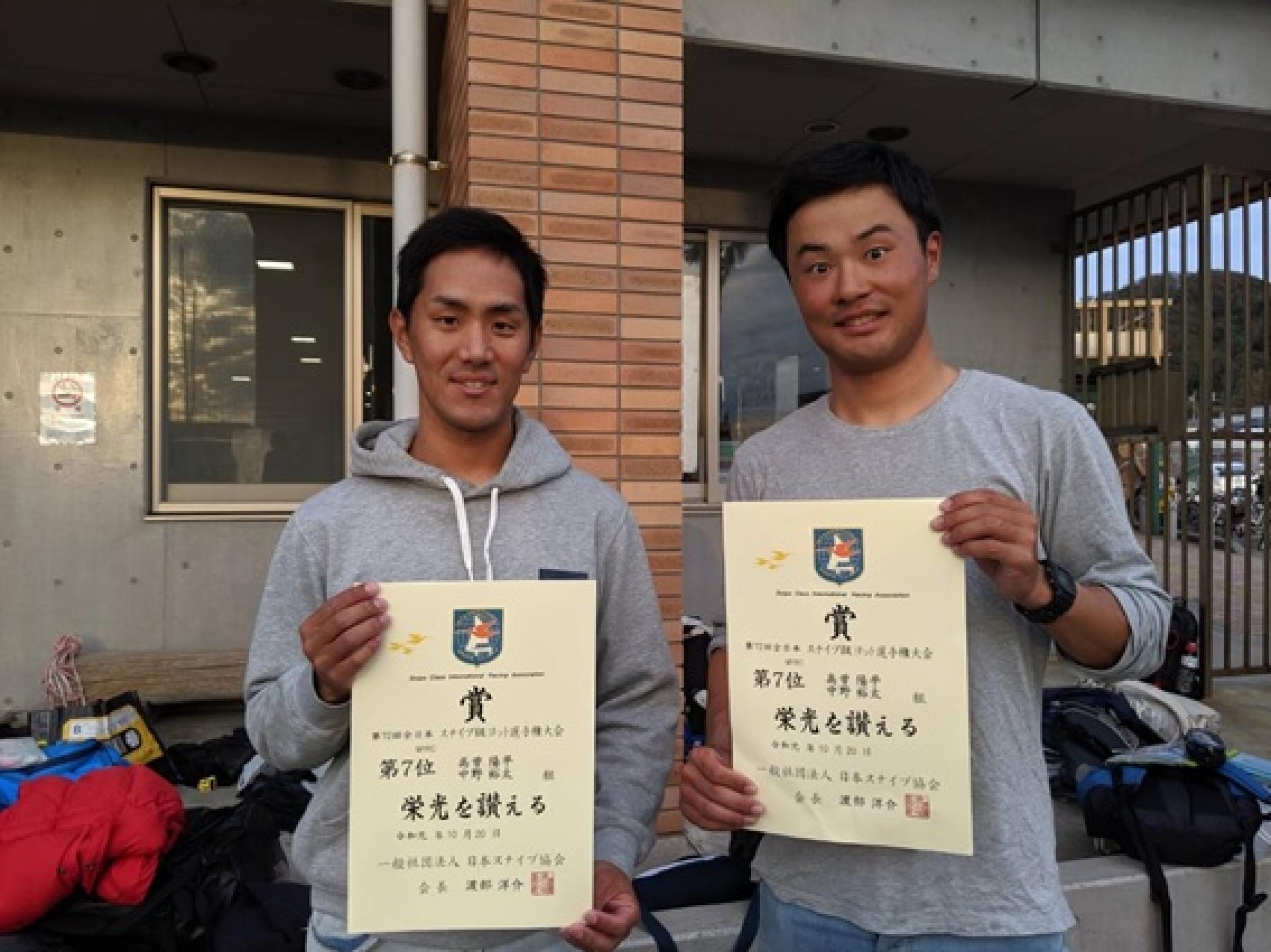 左から高曽氏(H24年海洋院卒)、中野(経済学部3年)